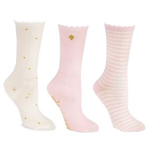 NWT Kate Spade Bridesmaid 3PK Crew Socks